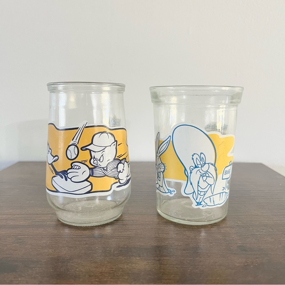 Vintage Warner Bros Looney Tunes Collector Series Small Glasses 1994 Bugs Bunny